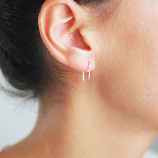 Mini Arc Minimalist Wire Earrings