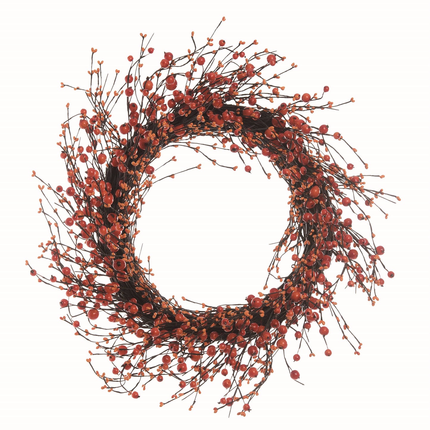 Red Wreath with Fall Berries