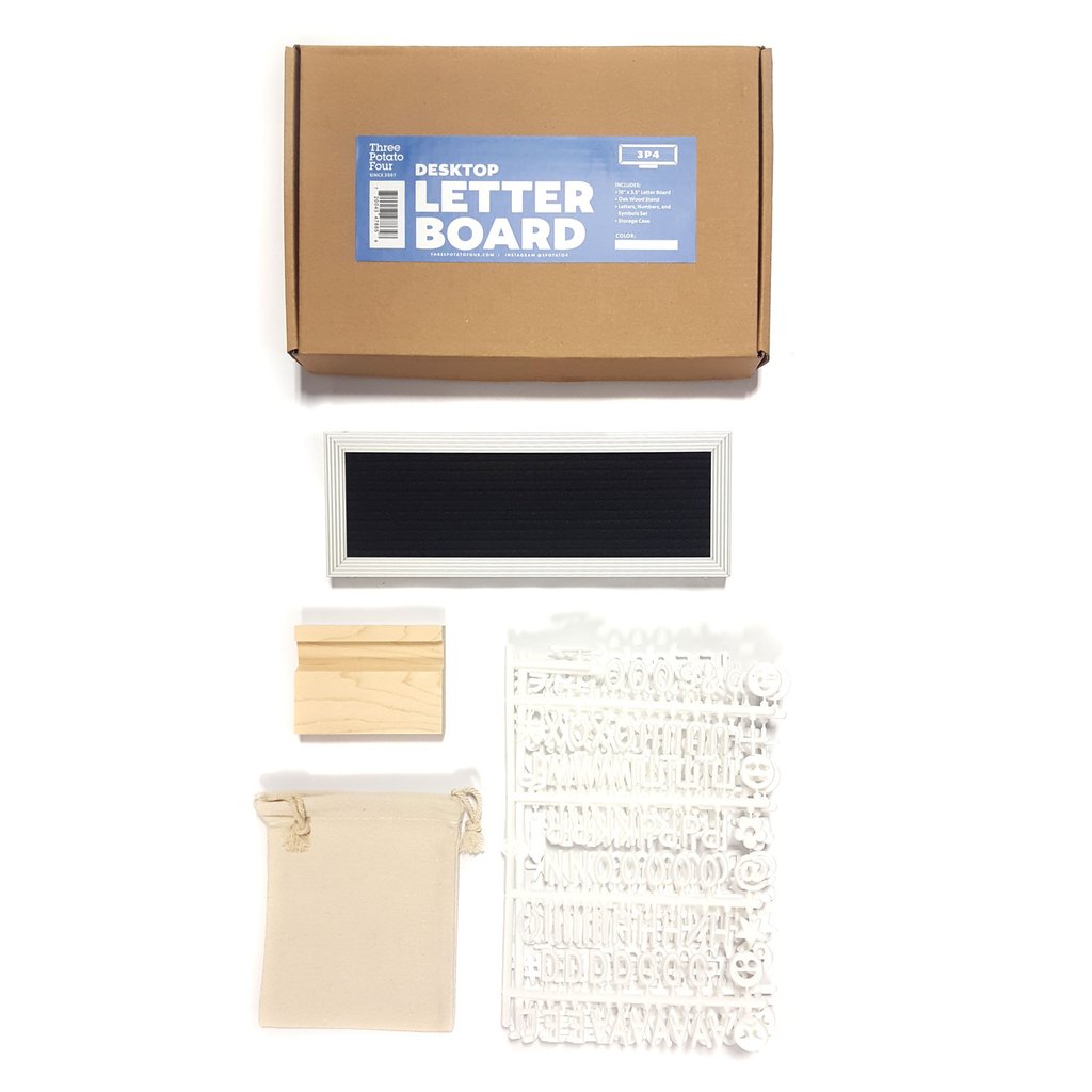 10 x 3.5 Letter Board - Black