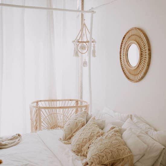 Eliana Rattan Mirror