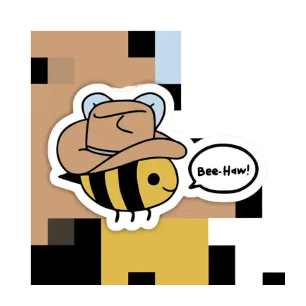 Bee-Haw Sticker