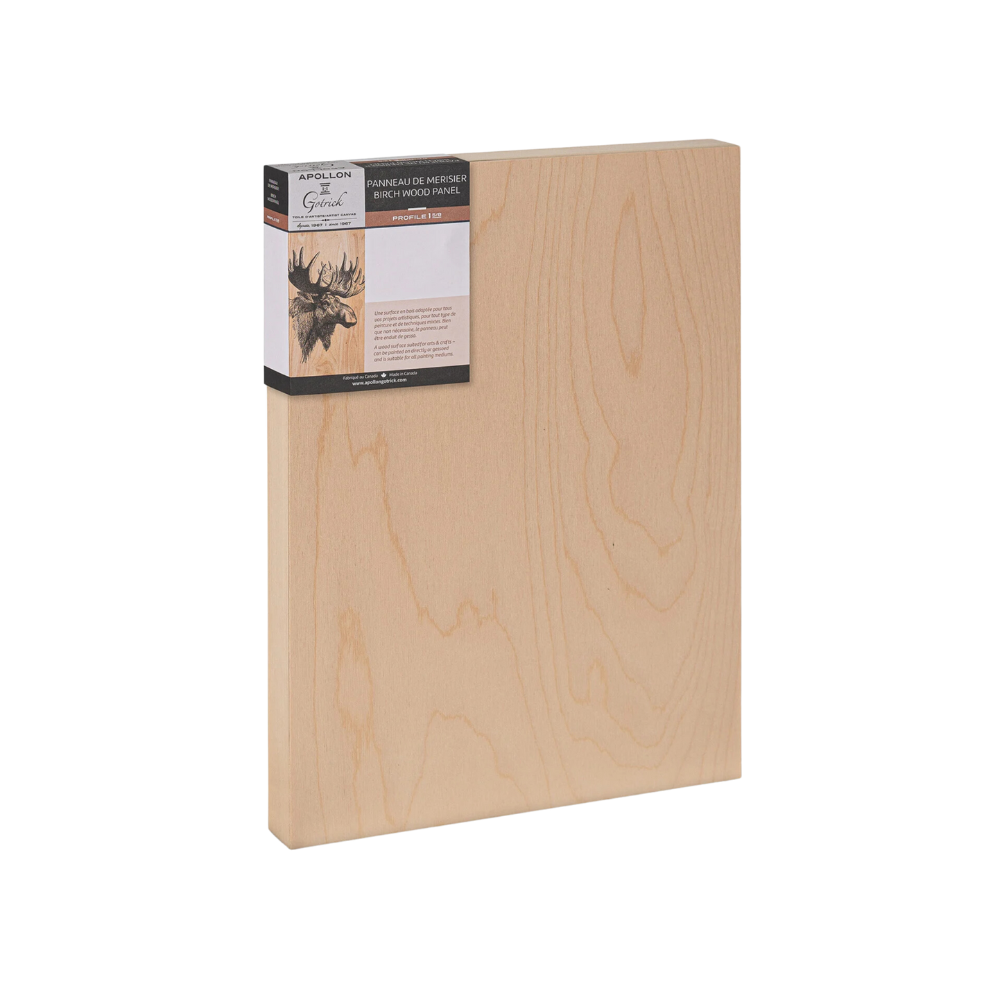 1-1/2" Profile Cradled Wood Panel