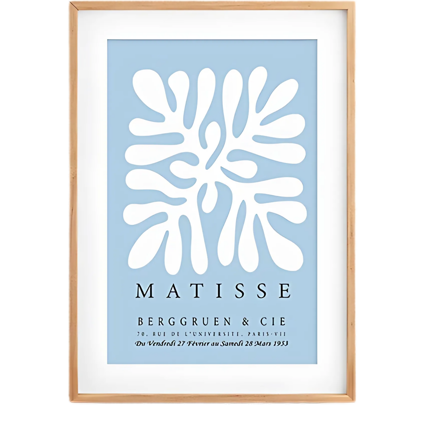 Blue & Beige Matisse Wall Art Print 18x24