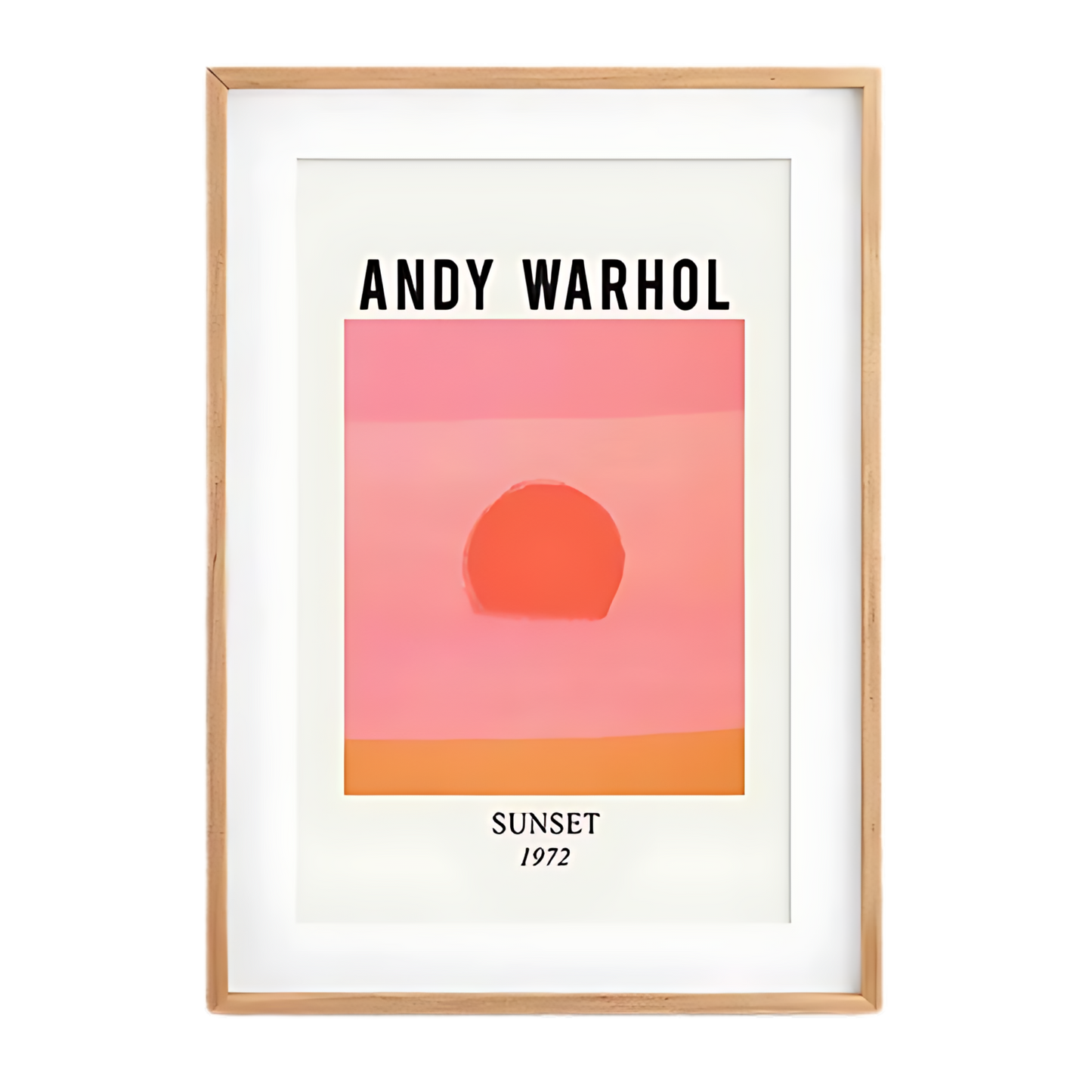 Colorful Bright Pink Pop Art Print 20x24