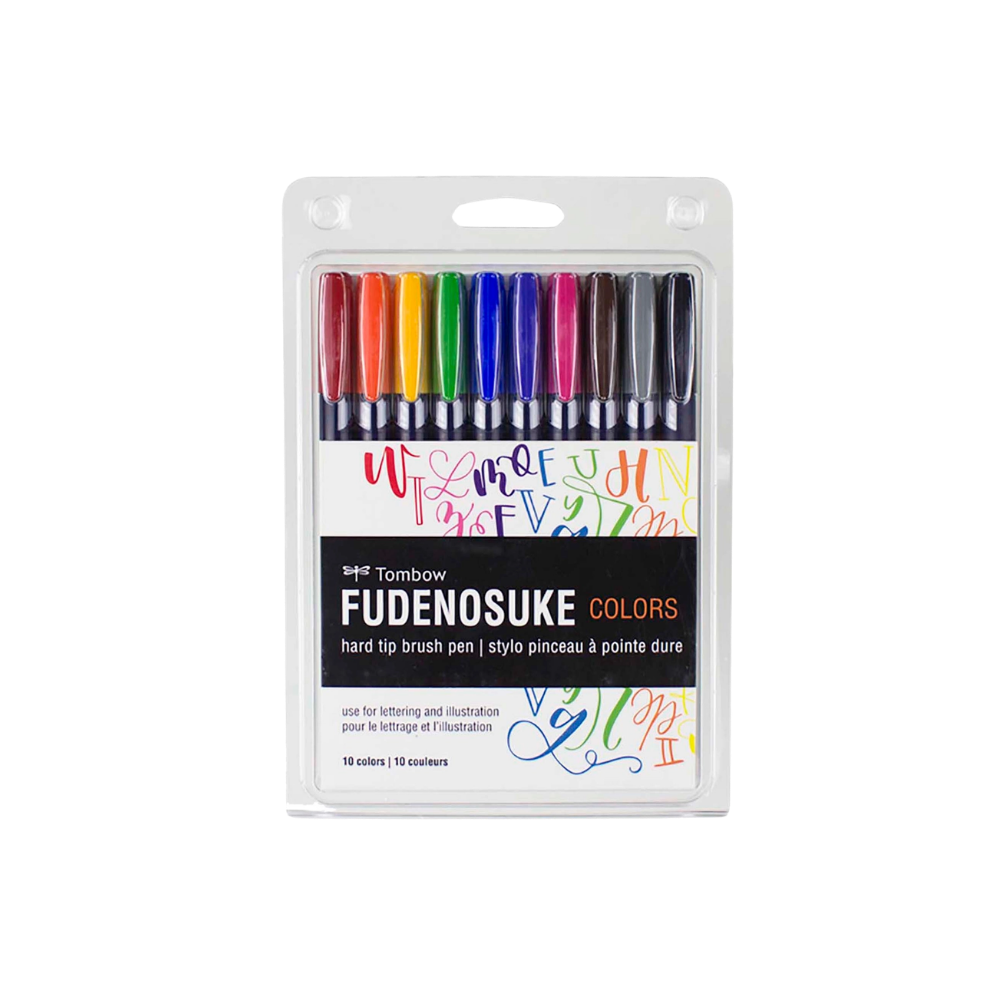 Fudenosuke Colors Calligraphy Brush Pens β 10-Pack