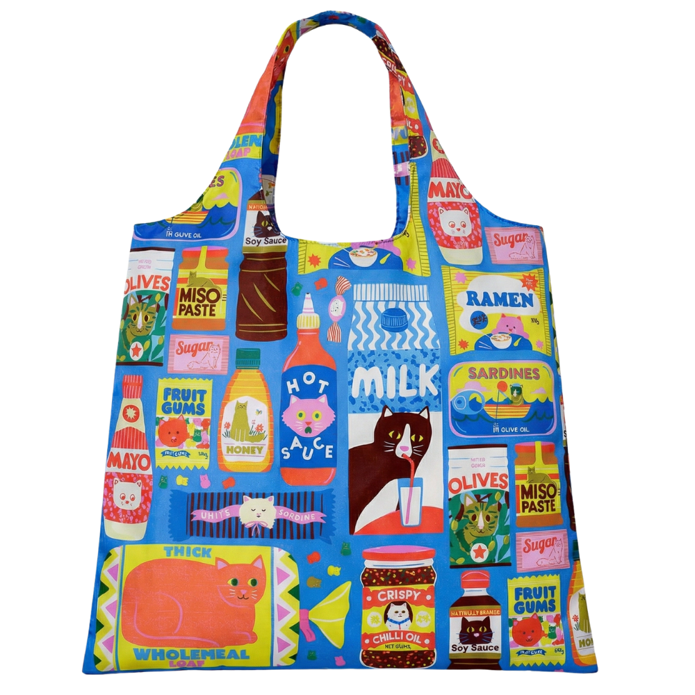 Kawaii Cat Foods Art Sack® – Reusable Artist Tote Bag