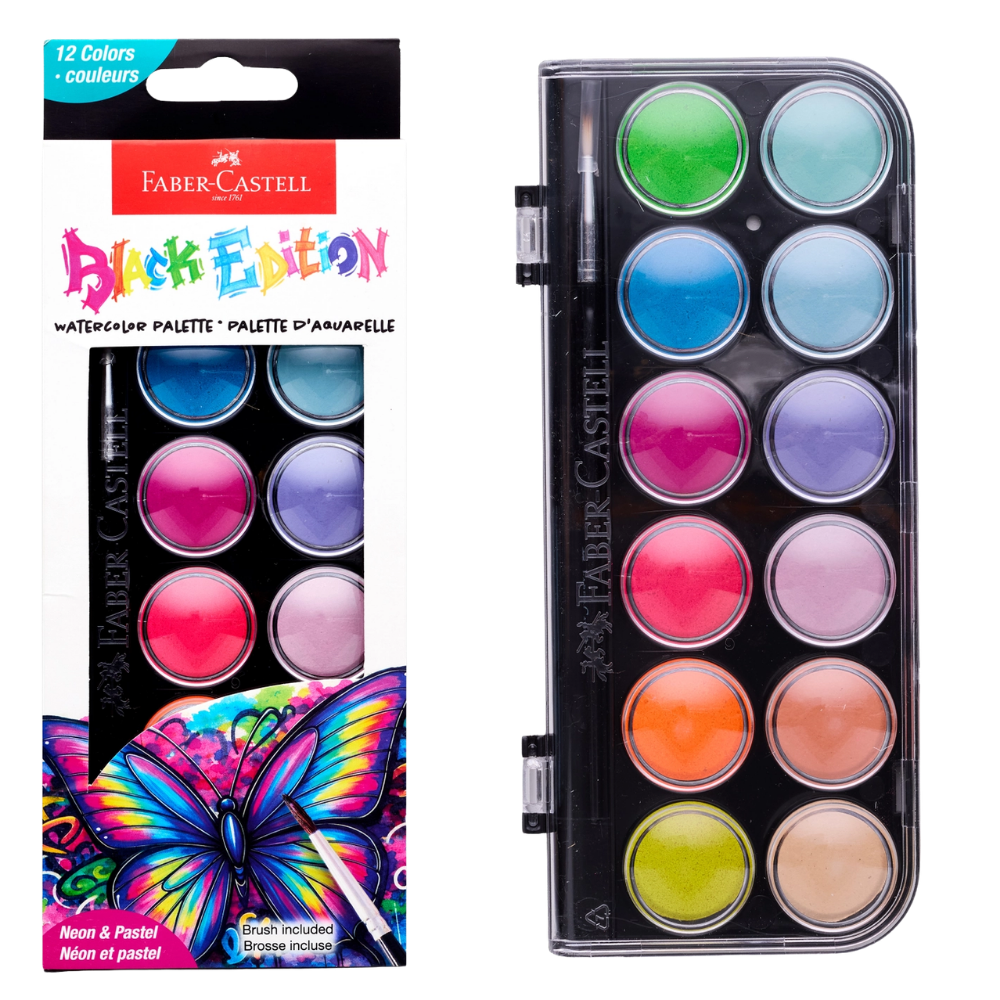 Black Edition Watercolor Palette – Neon