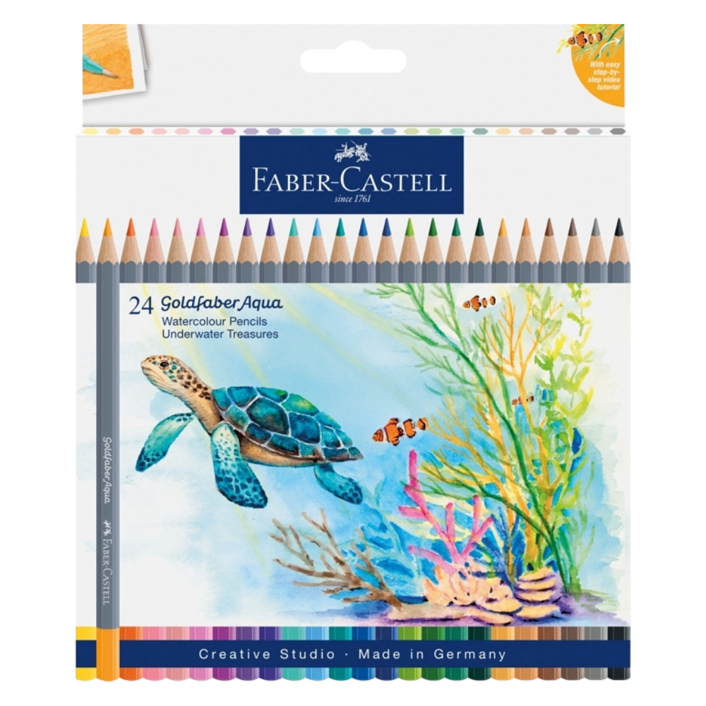Goldfaber Aqua Watercolor Pencils – Tropical Escapes – Box of 24
