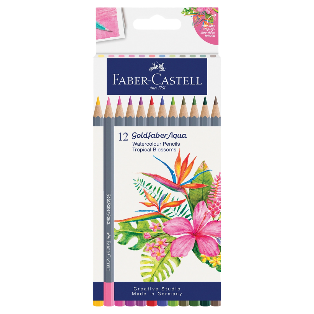 Goldfaber Color Pencils – Tropical Blossoms – Box of 12