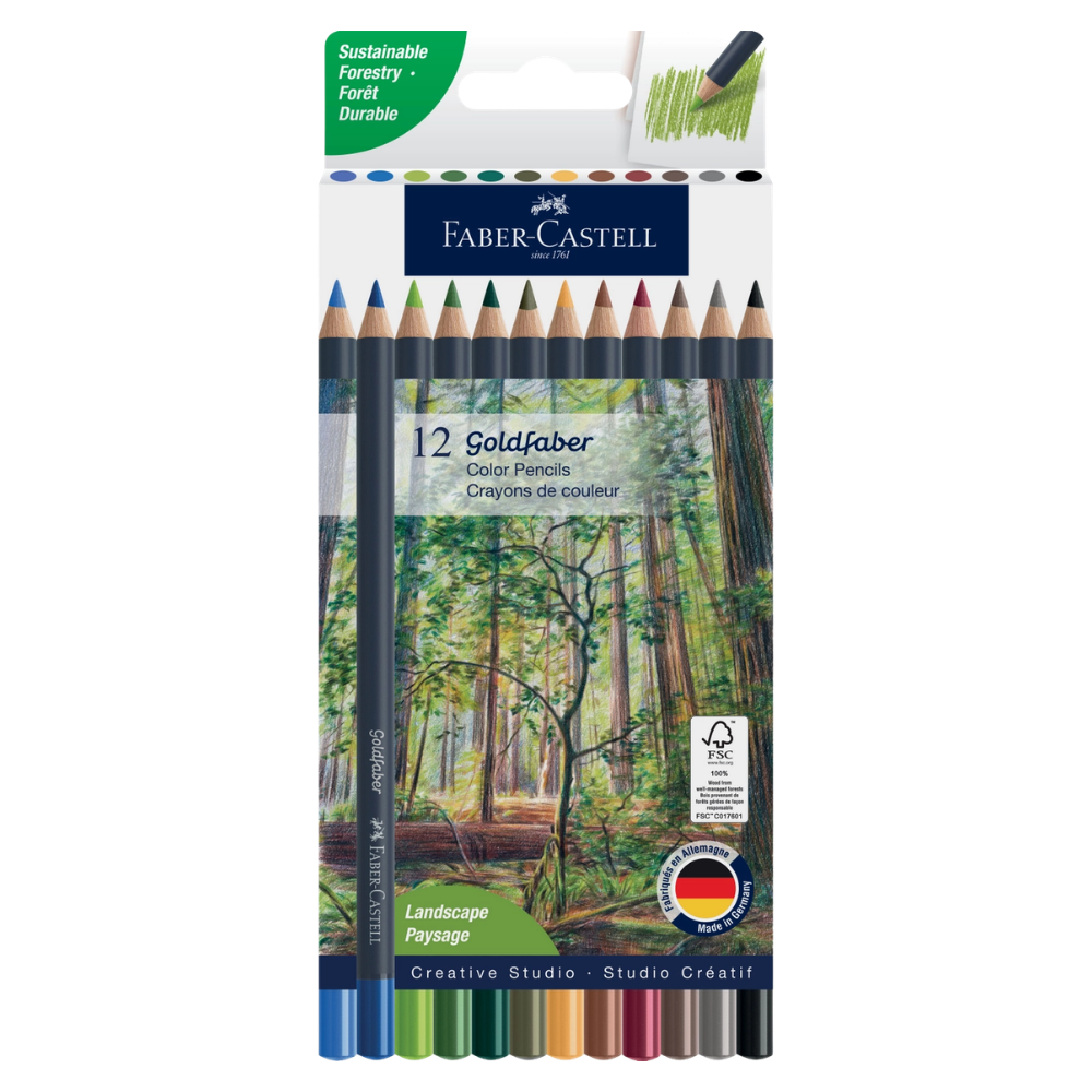 Goldfaber Color Pencils – Landscape – Box of 12