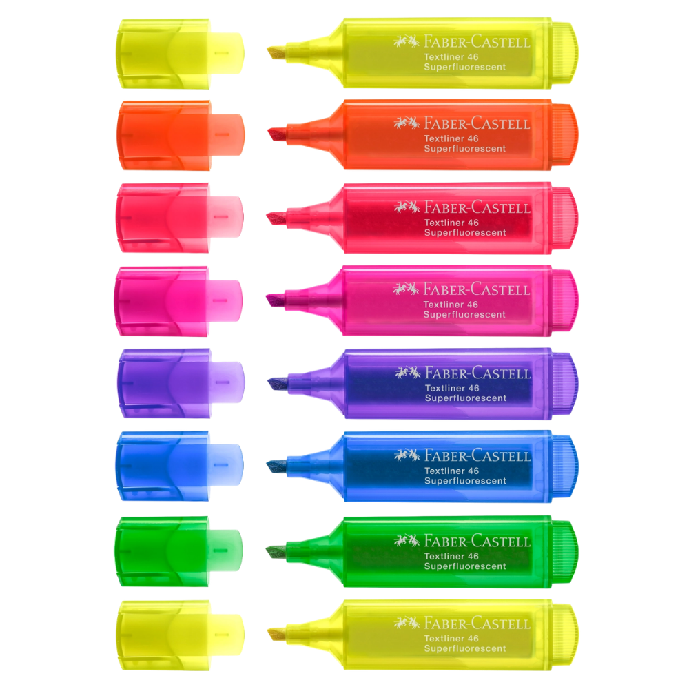 Highlighters – Neon Colors – Wallet of 8