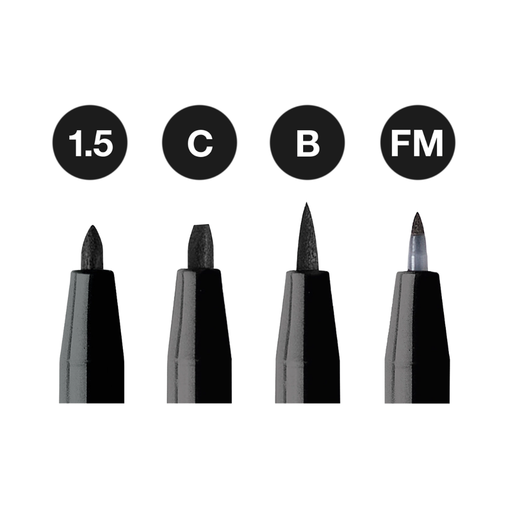 Pitt Artist Pen – #199 Black – 4 Tip Options
