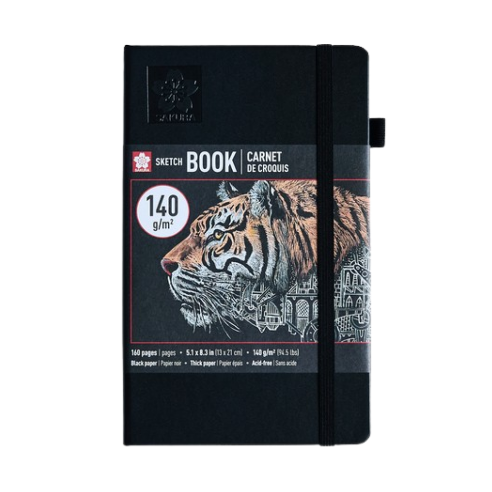 Sakura Sketchbook – A5 Black Paper