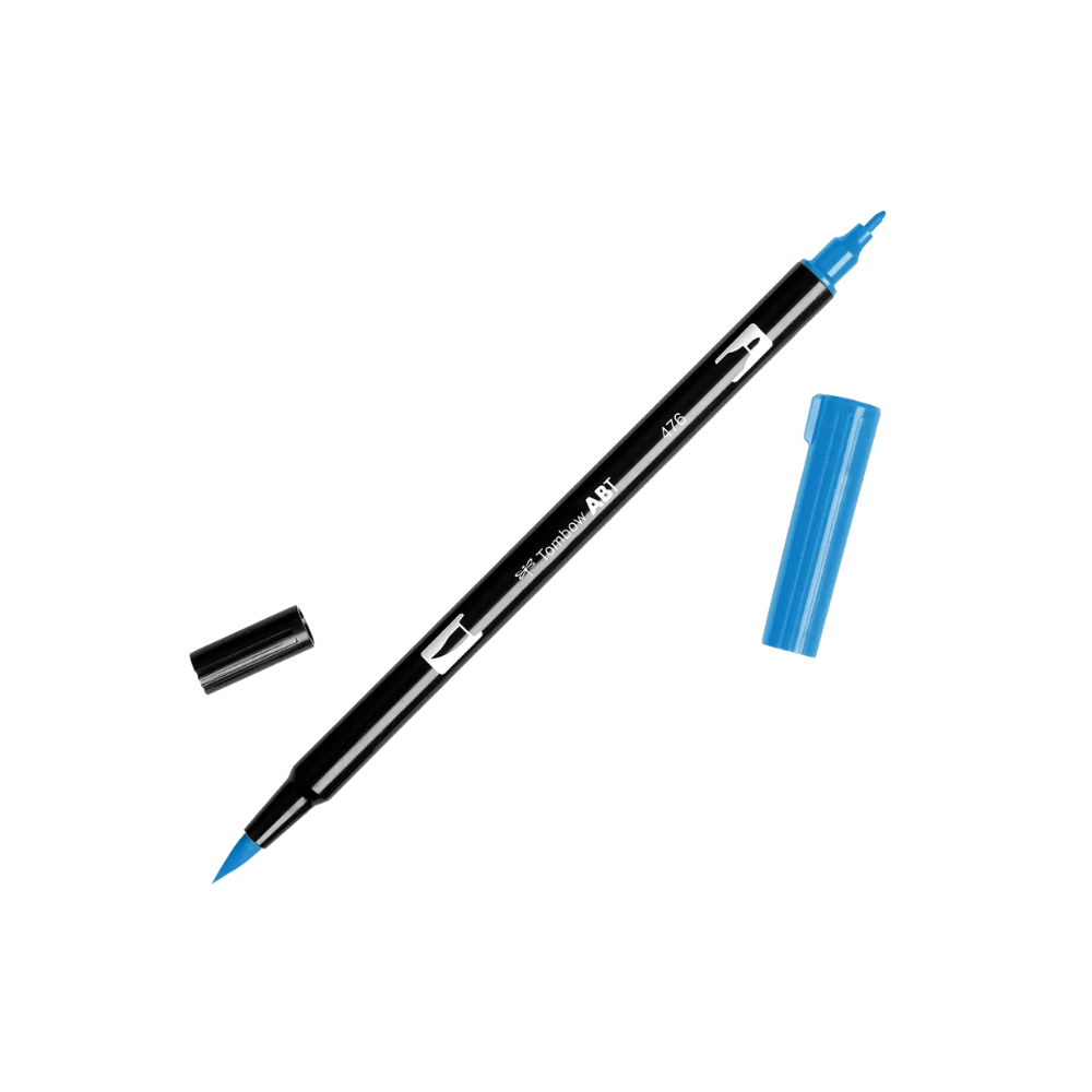 Dual Brush Pen Art Markers - 476 Cyan