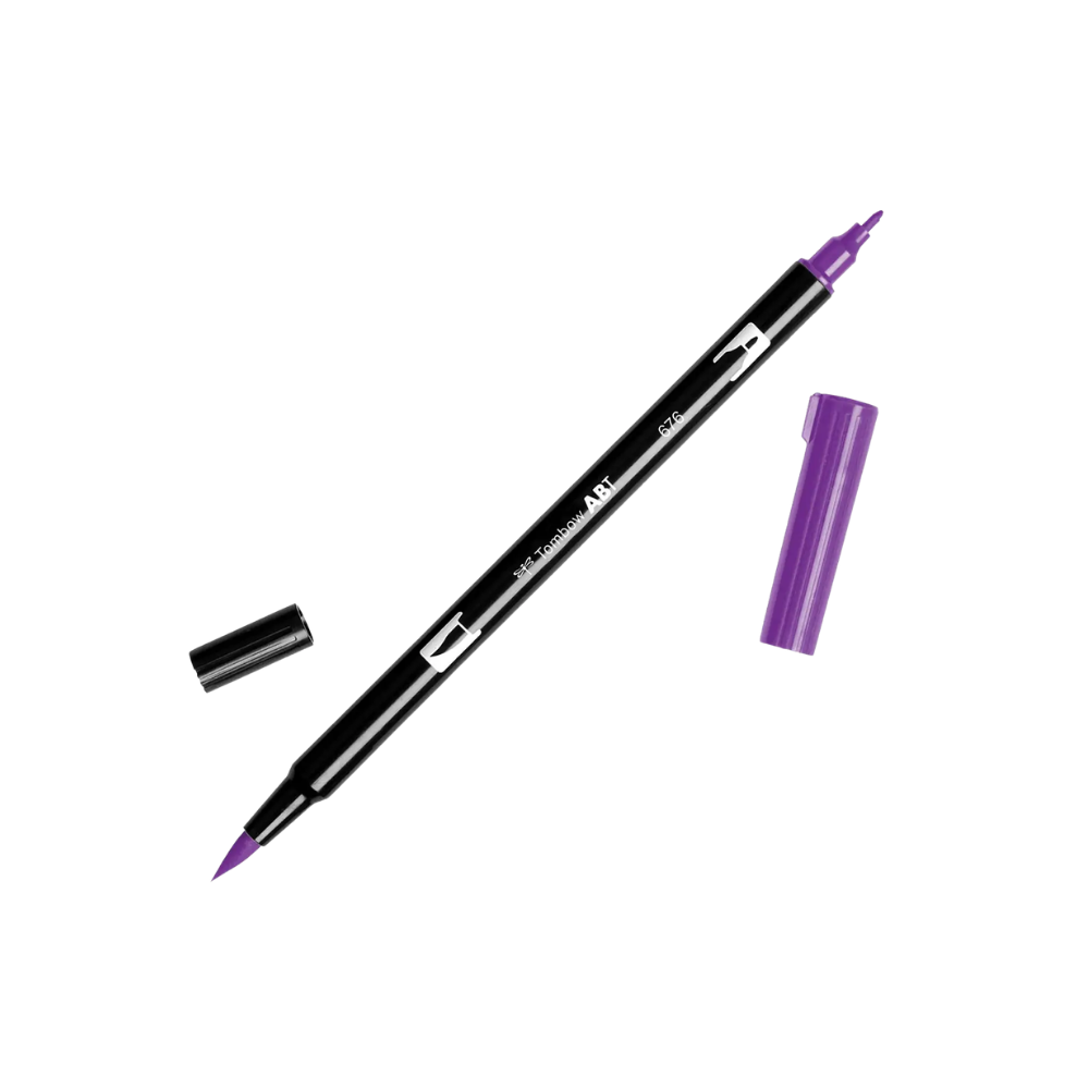 Dual Brush Pen Art Markers - 676 Royal Purple