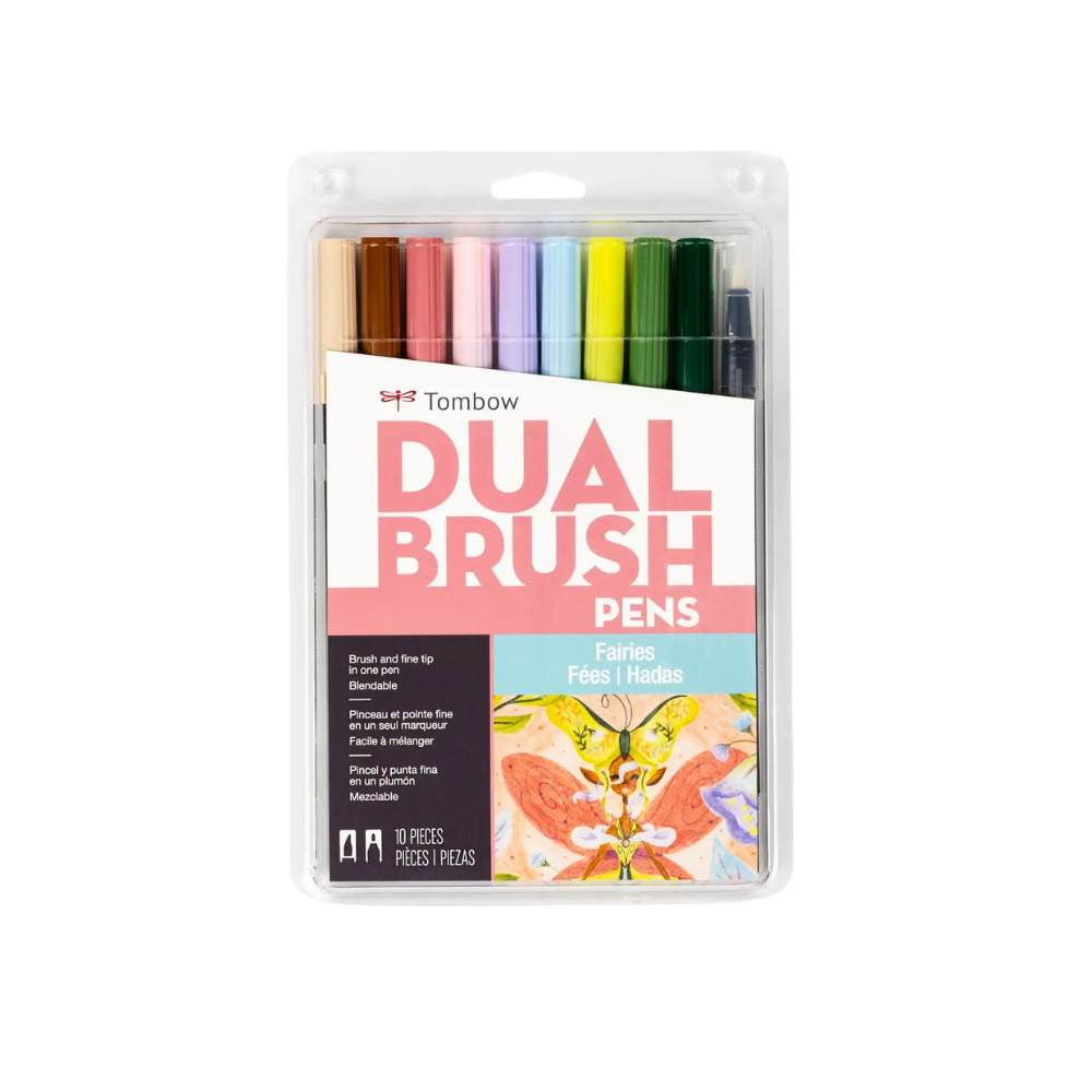 Dual Brush Pen Art Markers β Fairies 10 β Pack