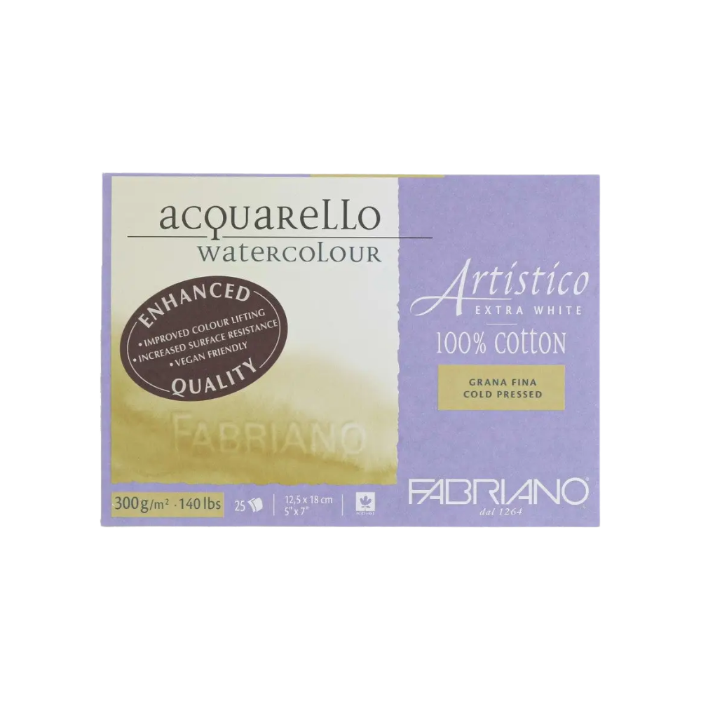 Fabriano Artistico Extra White Watercolor Block