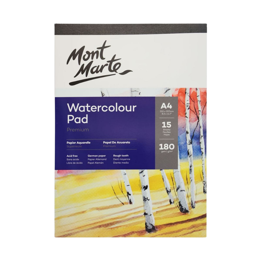 Watercolor Pad – Premium German Paper – A4 – 15 Sheets