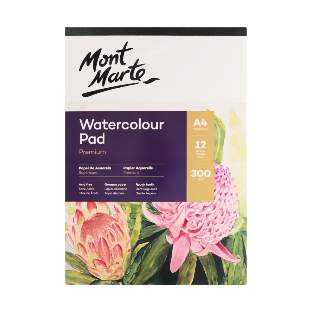 Watercolor Pad – Premium German Paper – A4 – 12 Sheets
