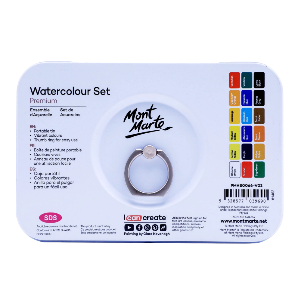 Watercolor Set – Premium – 21 Piece