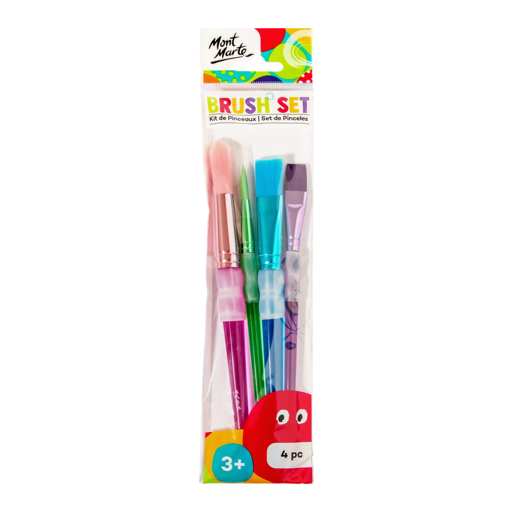 Kids Paint Brush Set – 4 Piece