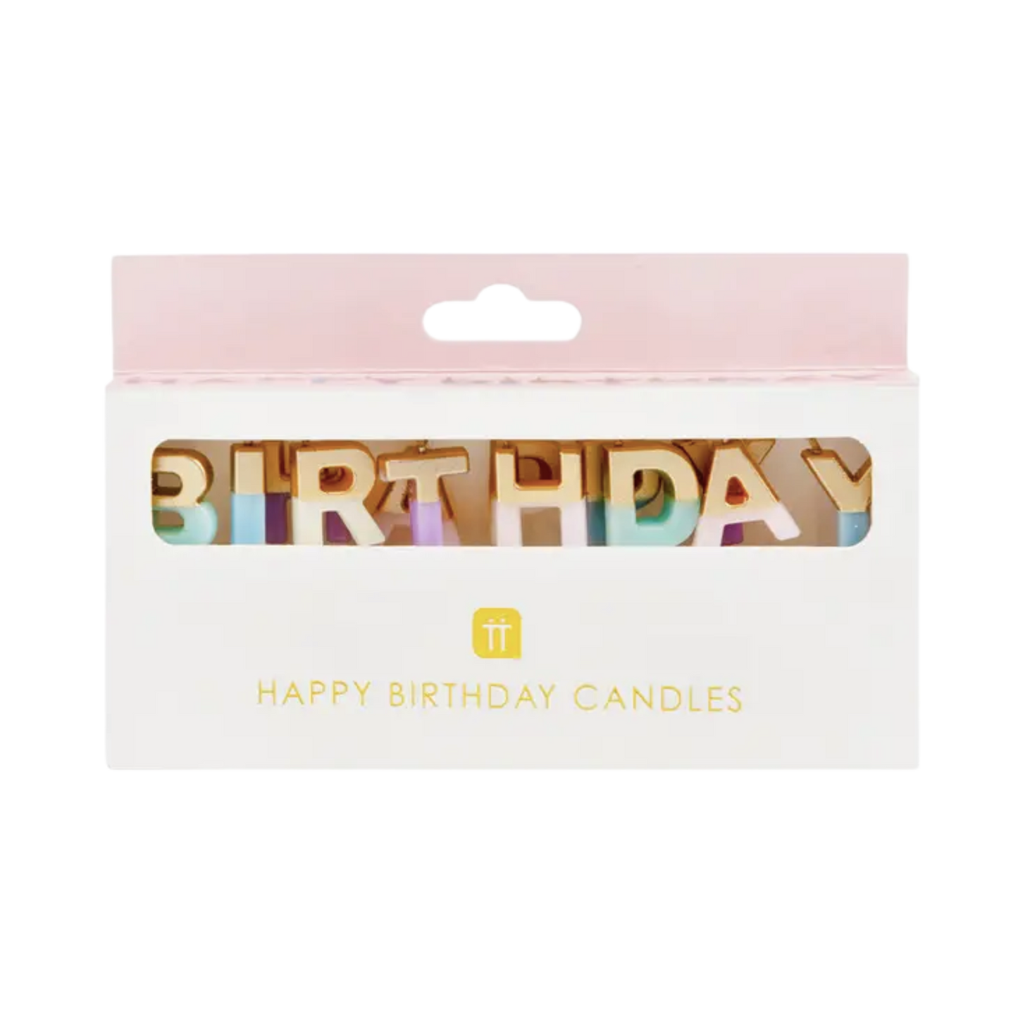 Pastel Color Happy Birthday Candles