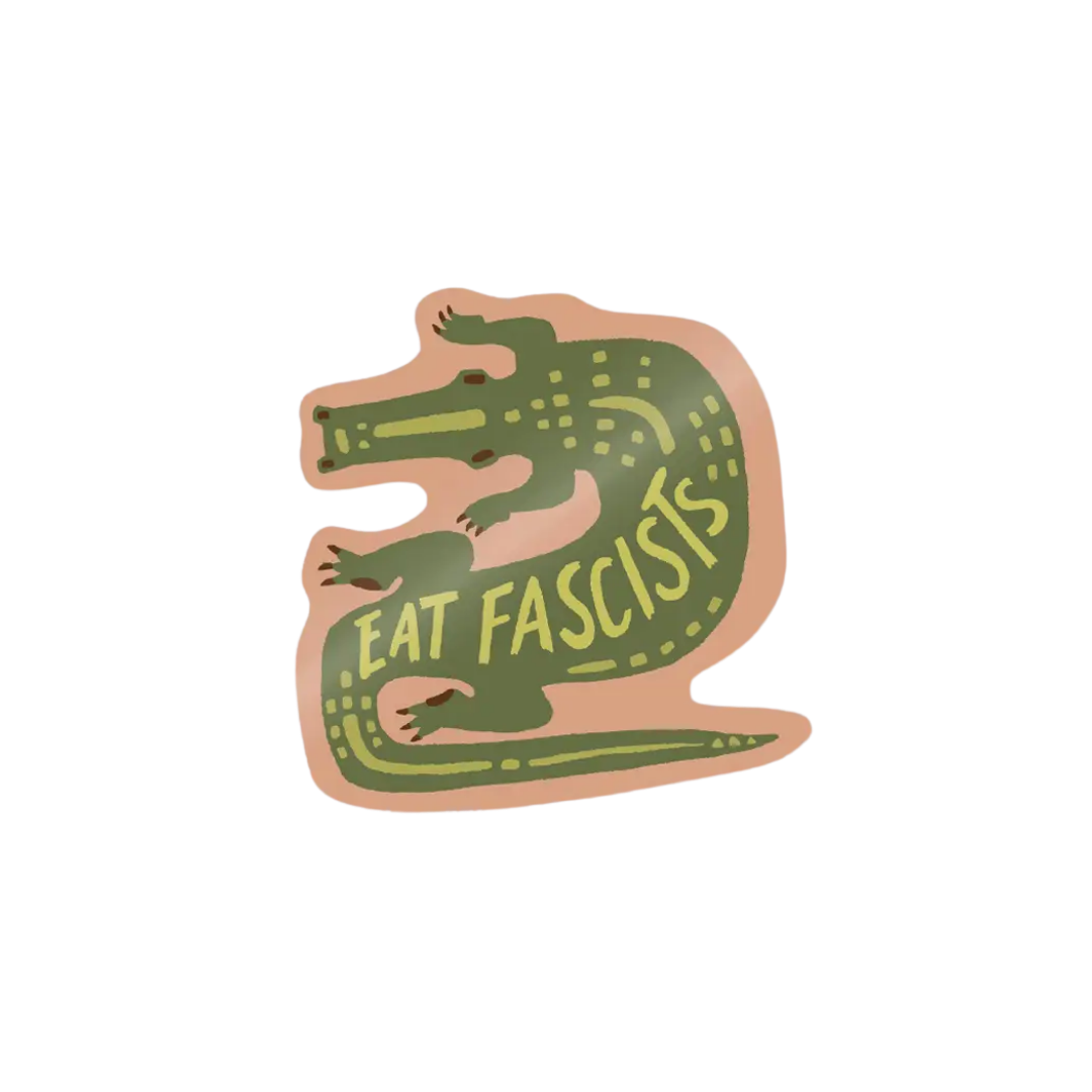 Die Cut Sticker | Eat Fascists Gator