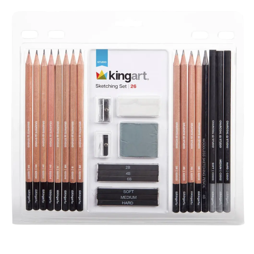 Sketch & Drawing Pencil Set – 26 Piece