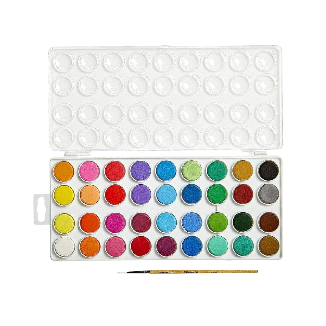 Watercolor Pan Set – 36 Colors