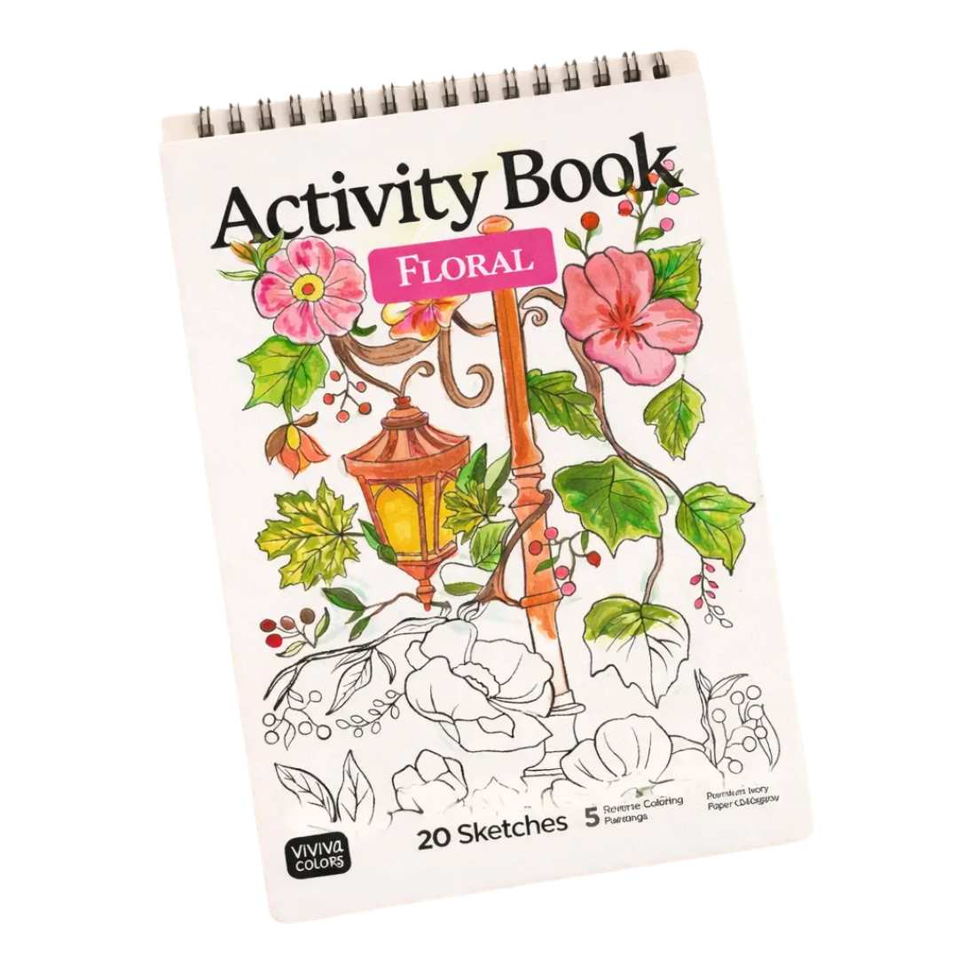 Floral Adult Coloring Book