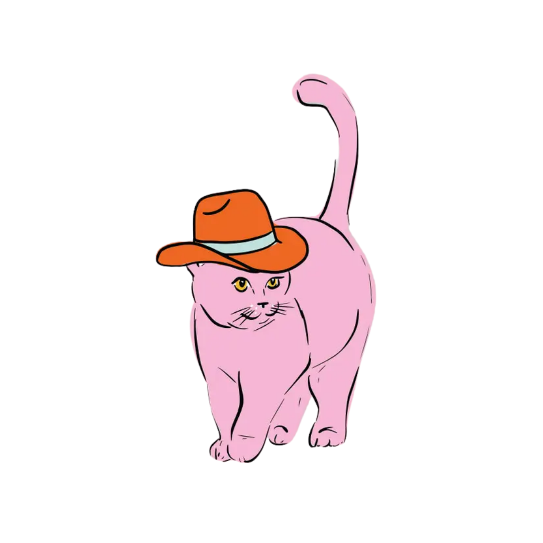 Cowboy Cat Sticker