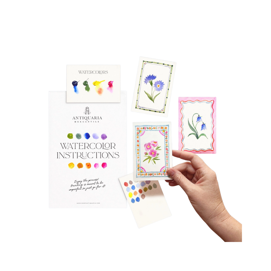 Mini Watercolor Painting Kit: Flowers