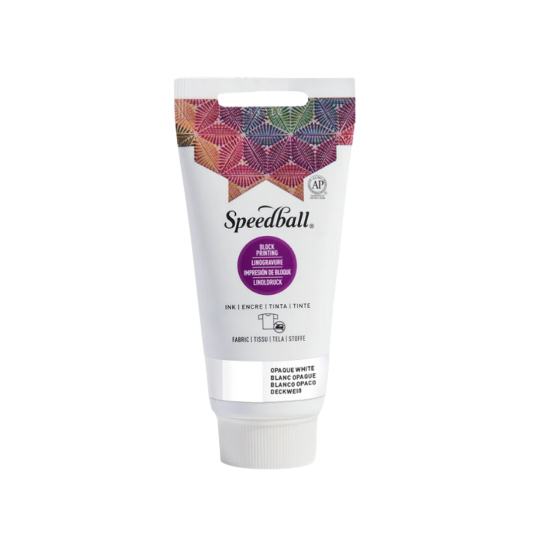 Fabric Block Printing Ink 2.5oz - Opaque White