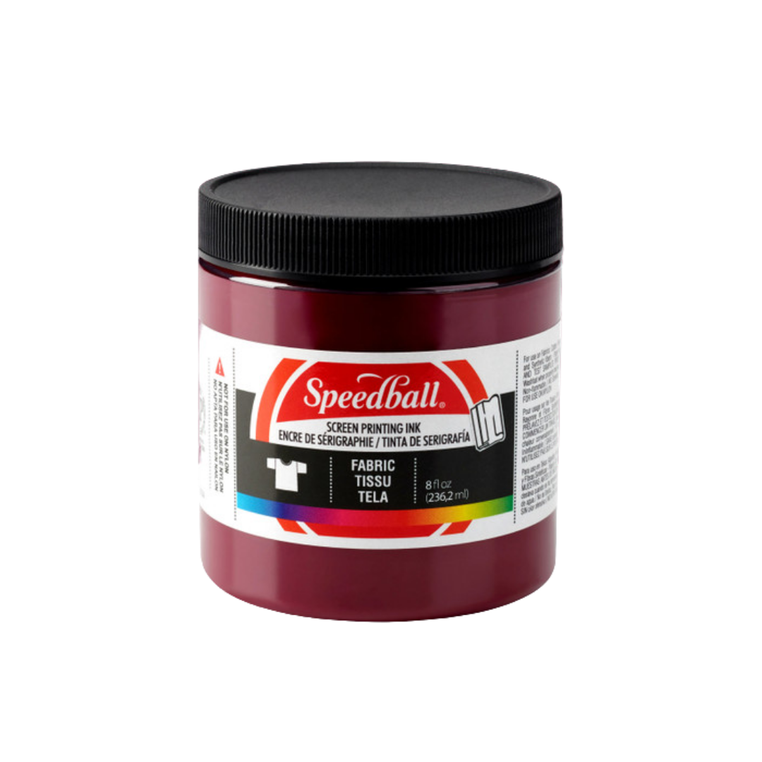 Screen Printing Fabric Ink 8 oz –– Burgundy
