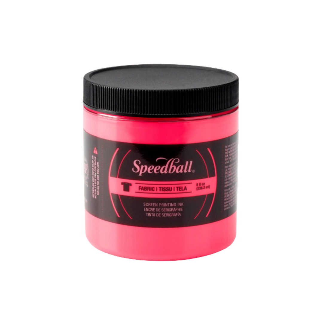 Screen Printing Fabric Ink 8 oz –– Fluorescent Hot Pink