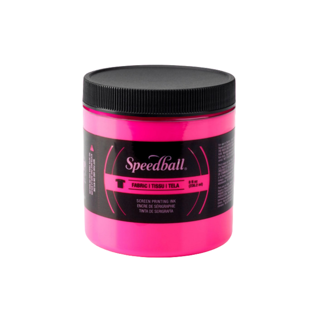Screen Printing Fabric Ink 8 oz –– Fluorescent Magenta