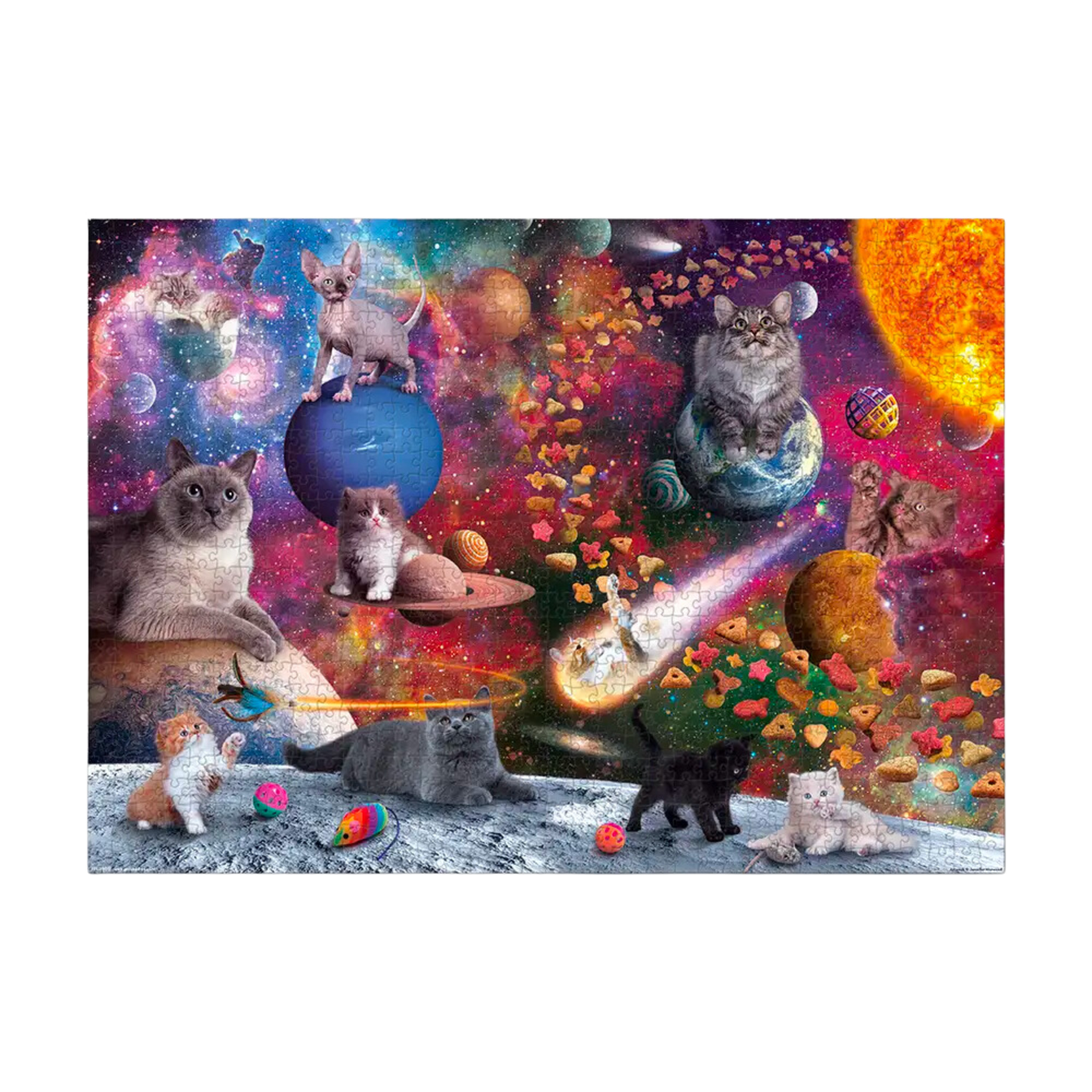 Puzzle 1000 PC - Jennifer Norwood- Galaxy Cats