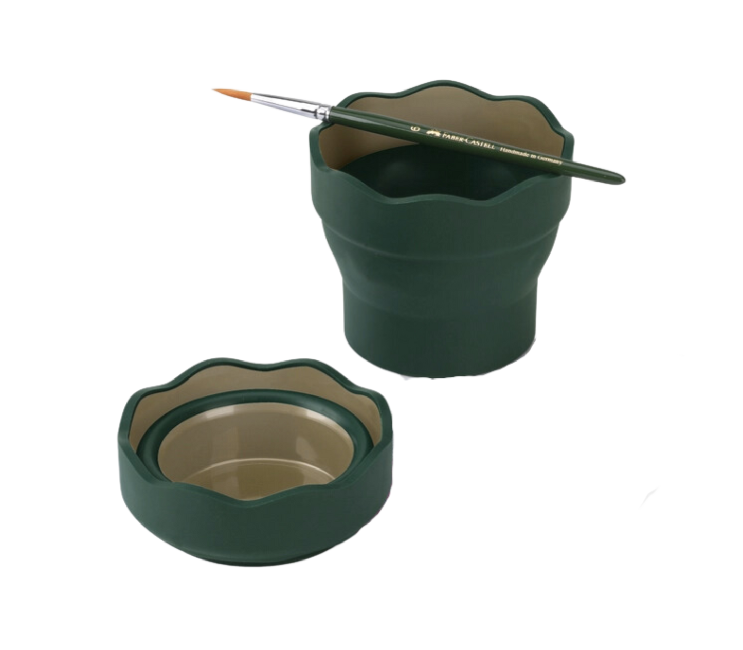 Clic & Go Collapsable Water Cup for Painting, Green