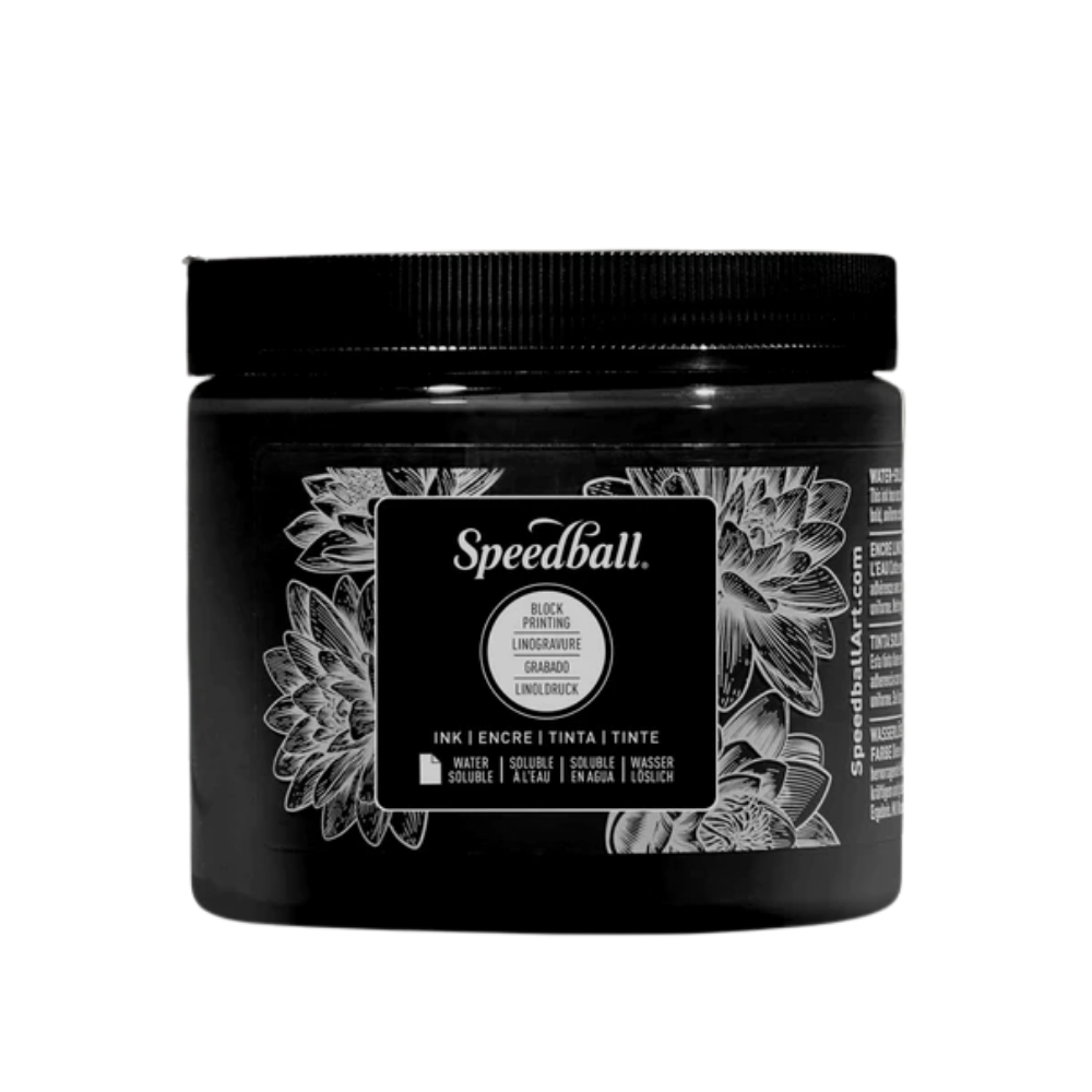 Water-Soluble Block Printing Inks - Black - 16 oz