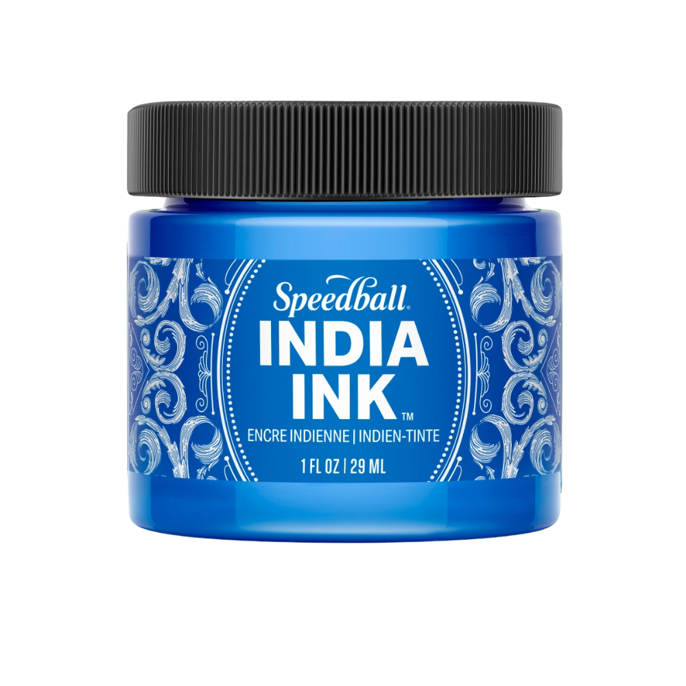 Speedball India Ink 1oz Sapphire