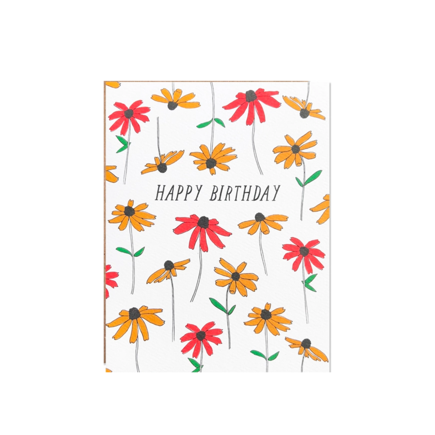 Happy Birthday Black Eyed Susan Card