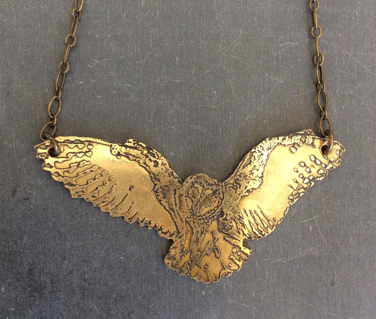 Soaring Barn Owl Necklace