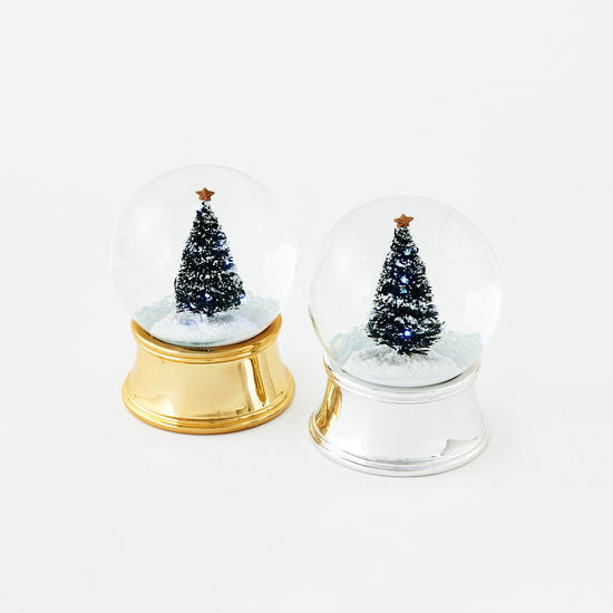 Lighted Tree Water Snow Globe