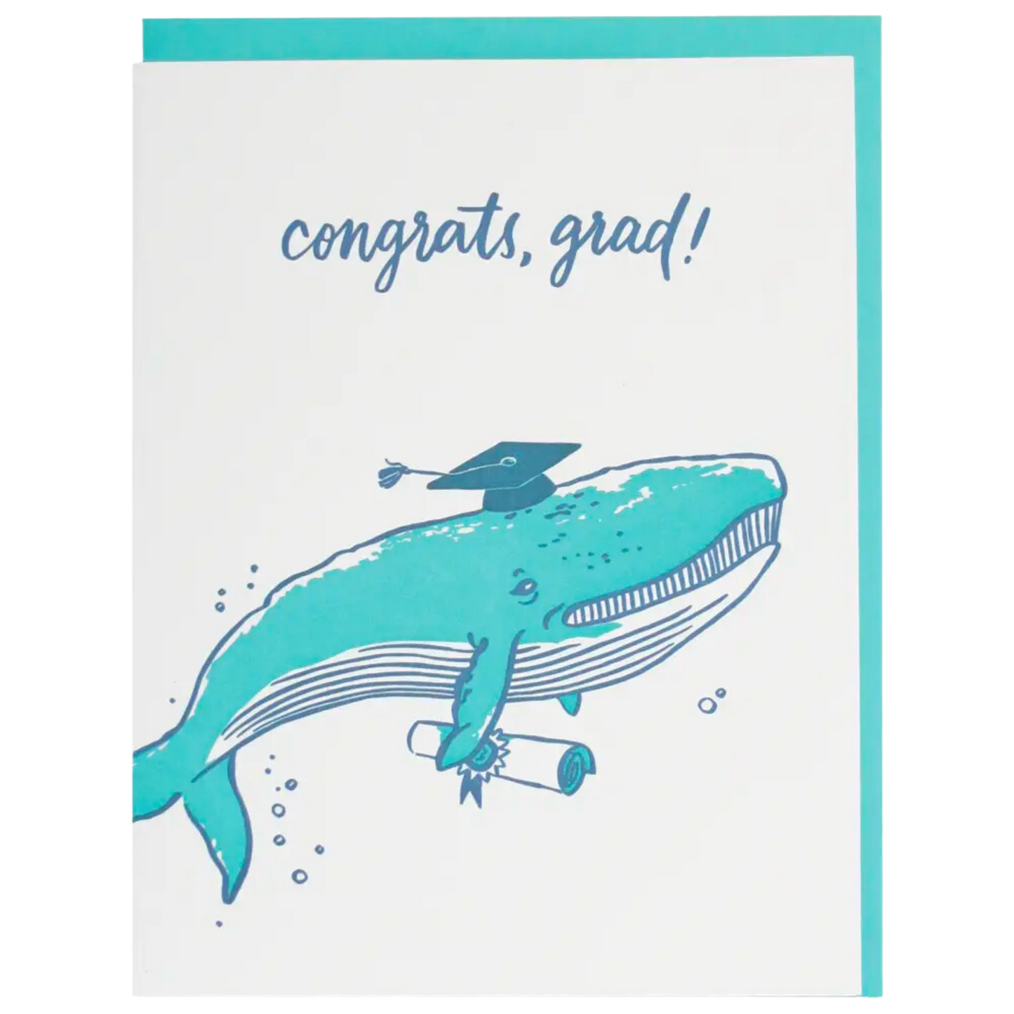 Whale Graduation Card