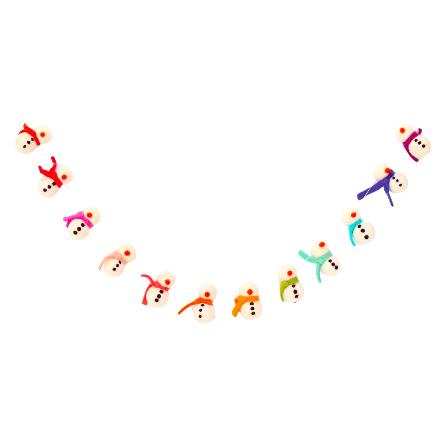 Snowman Felt Garland