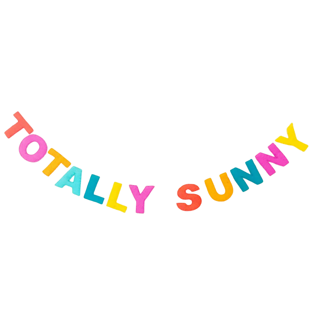 Totally Sunny Felt Garland