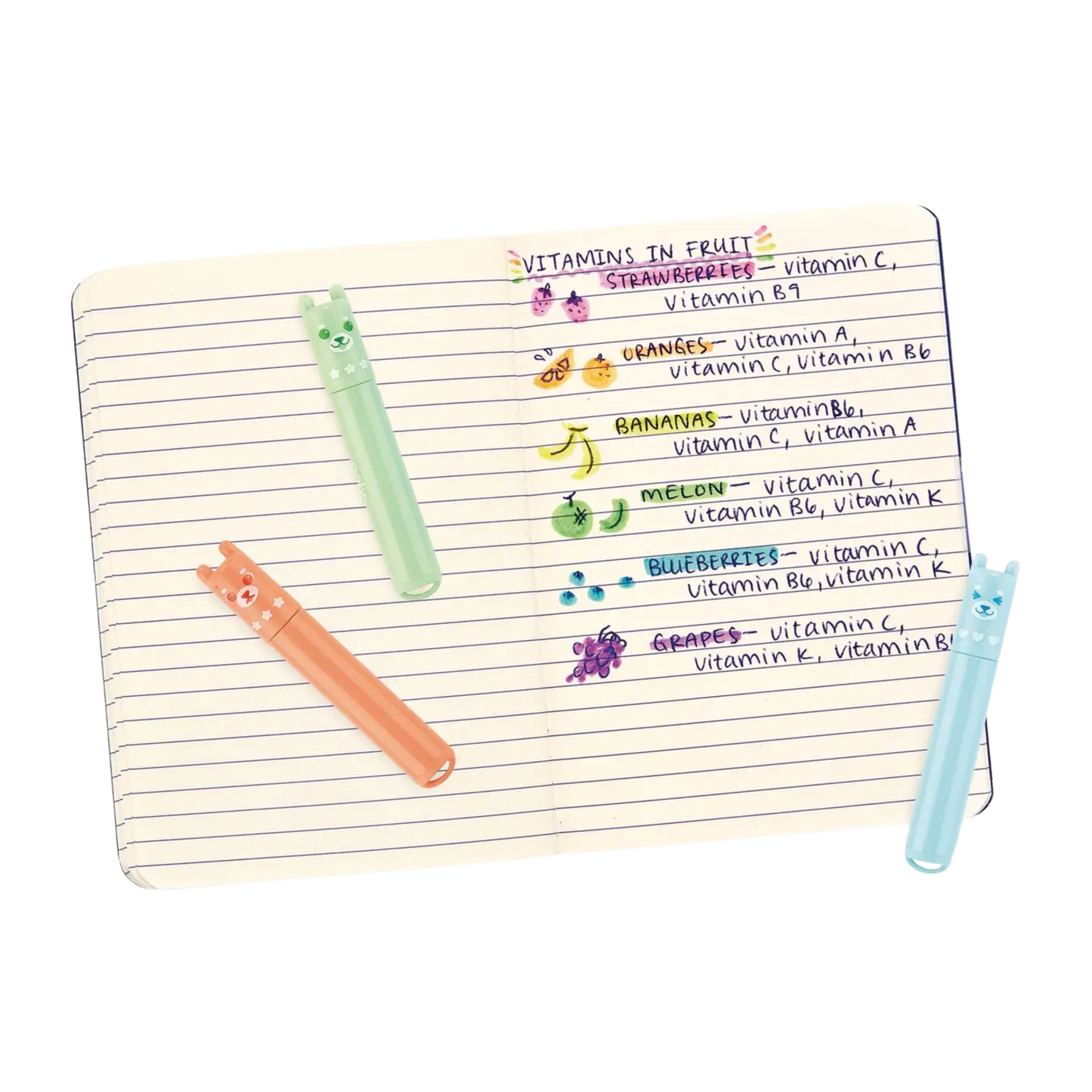 Beary Sweet Mini Scented Highlighters