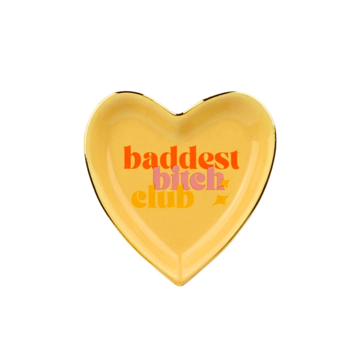Baddest Bitch Club - Heart Shaped Trinket Tray