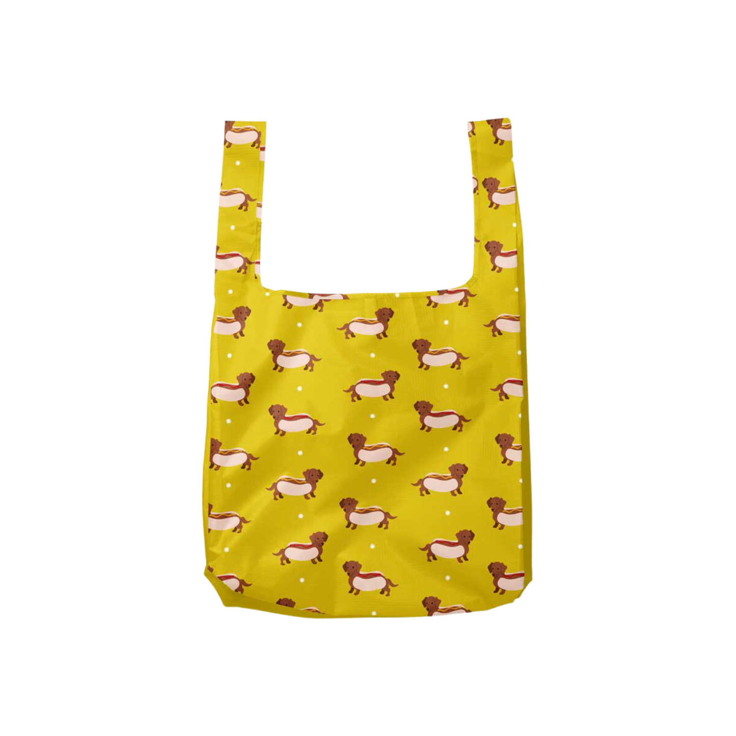 Weiner Dog Foldable Nylon Tote