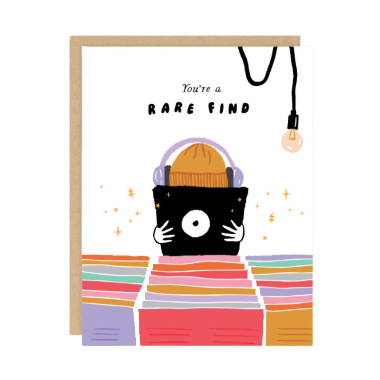 Rare Find Record Music Love Friendship Card